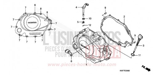 RIGHT CRANKCASE COVER CBF125MA de 2010